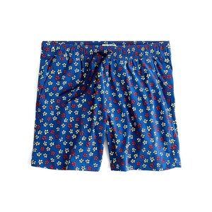 J Crew 6" Stretch Eco Swim Trunk Jumping Flowers Size XL